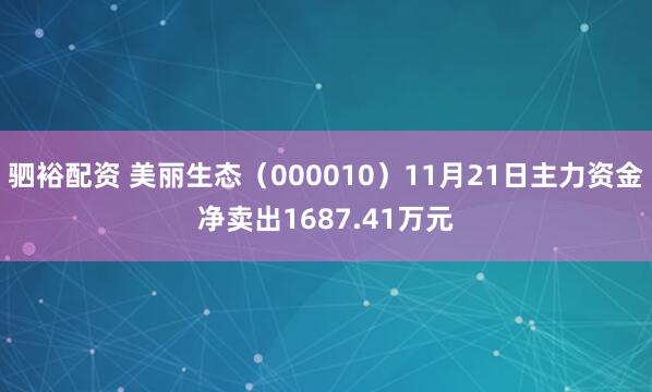 驷裕配资 美丽生态（000010）11月21日主力资金净卖出1687.41万元